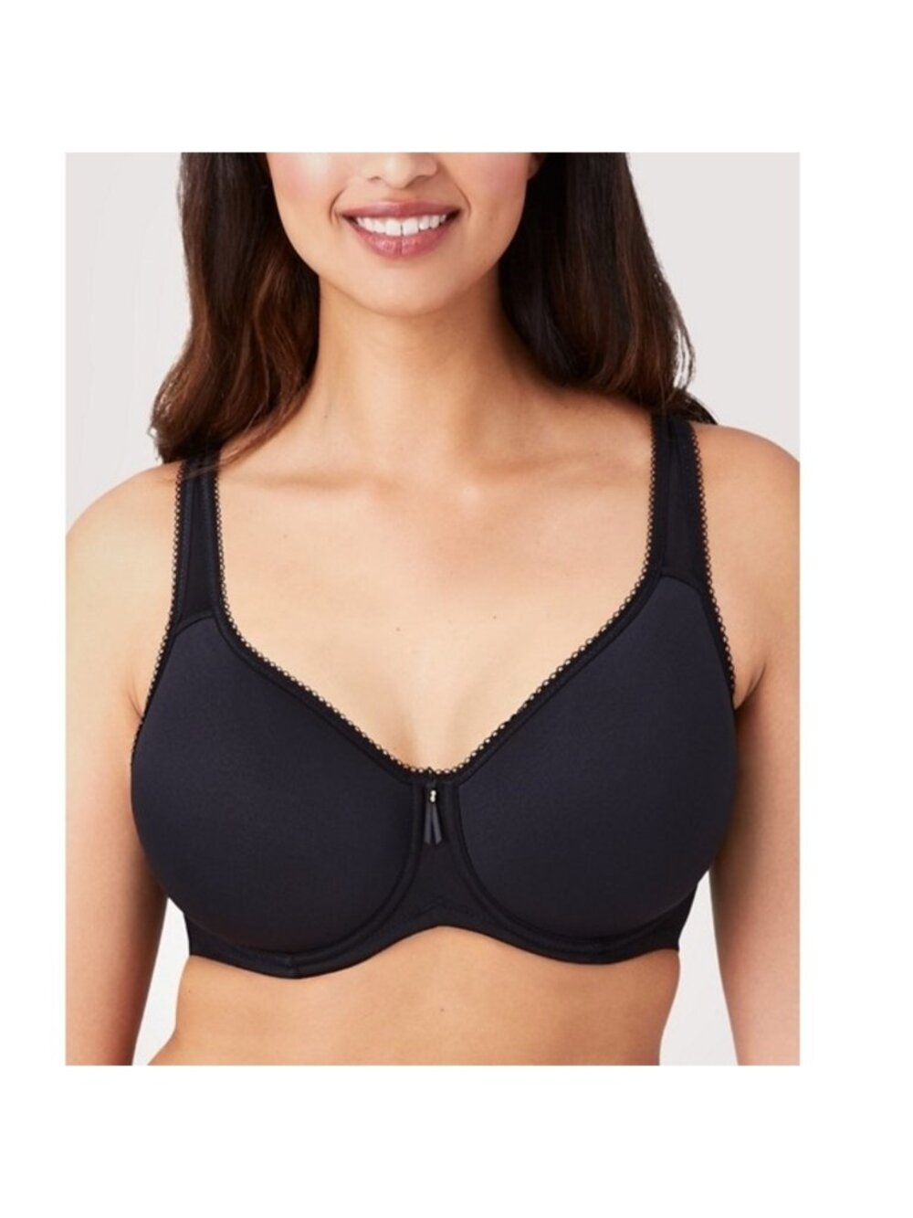 Wacoal Basic Beauty Spacer Underwire T-Shirt Bra Woman 46DDD Black NEW 853192
